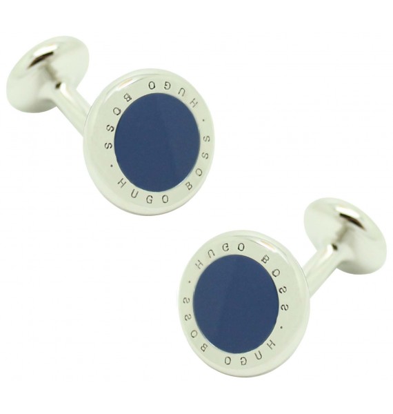 Gemelos Hugo Boss roundel letters dot - azul