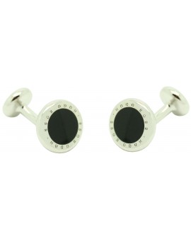 Cufflinks Hugo Boss roundel letters dot - black 2