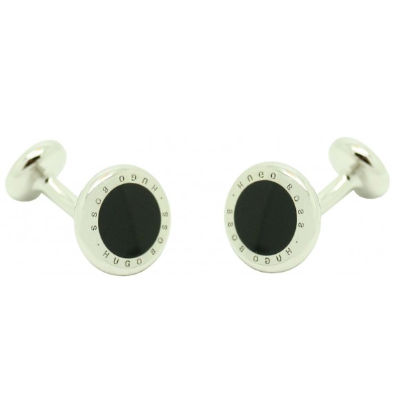 Gemelos Hugo Boss roundel letters dot - negro