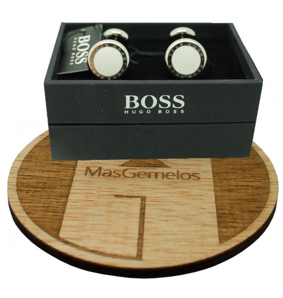 Gemelos Hugo Boss roundel letters dot - blanco by hugo boss men