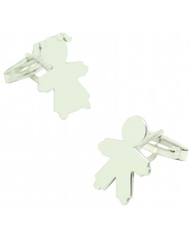 Gemelos personalizados Niño y Niña Plata de Ley 925