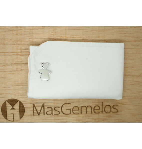 Gemelos boda personalizados Niño y Niña Plata de Ley 925