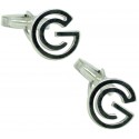 Gemelos para camisa personalizados Letra G a medida Plata 925