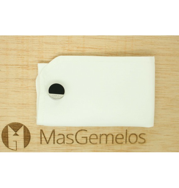 Manschettenknöpfe Hugo Boss roundel middle black - plattiert