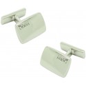 Gemelos Hugo Boss square letters 3D - plated