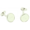 Cufflinks Hugo Boss round classic white