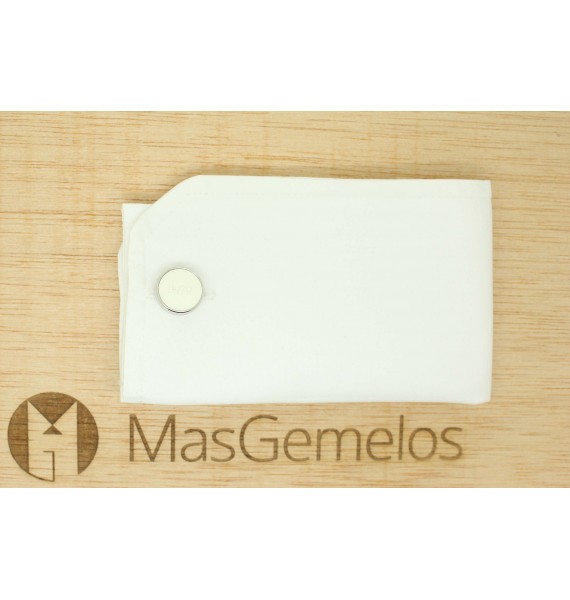 Gemelos Hugo Boss round classic blanco