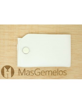 Gemelos Hugo Boss round classic blanco