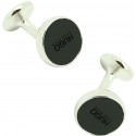 Gemelos Hugo Boss round classic negro