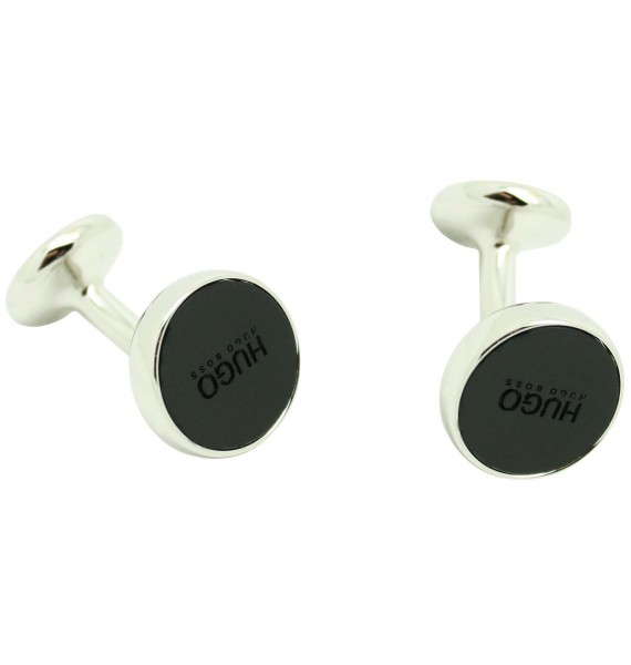 Gemelos Hugo Boss round classic negro