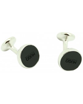 Gemelos Hugo Boss round classic negro