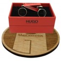 Cufflinks Hugo Boss round classic black