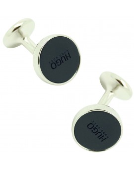 Gemelos Hugo Boss round classic azul marino