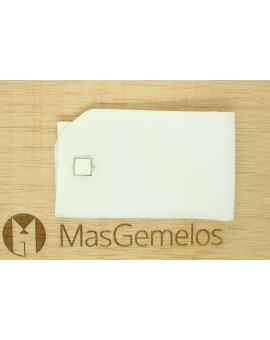 Cufflinks for square shirt Hugo Boss with white enamel