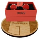 Gemelos Hugo Boss roundel RED elegant - plated
