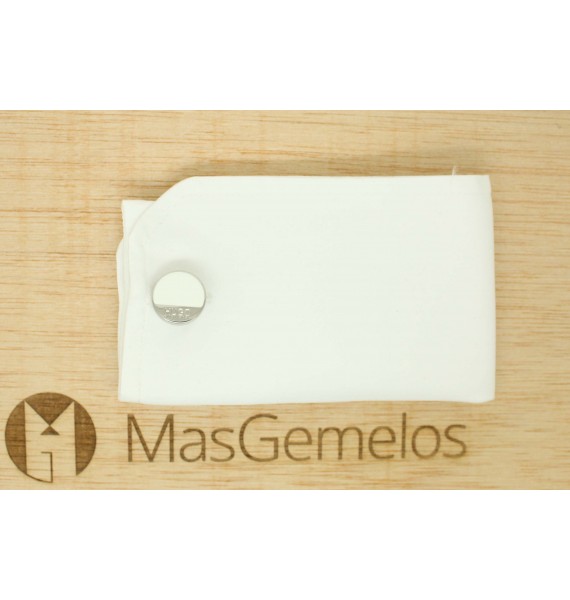 Boutons de manchette Hugo Boss roundel blanc élégant - hugo boss