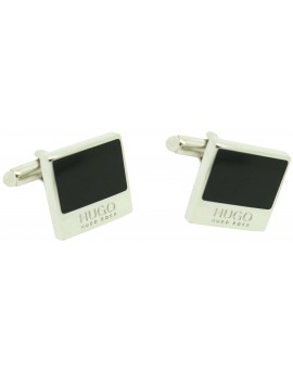 cufflinks Hugo Boss square BLACK elegant - plated 2