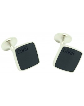 cufflinks Hugo Boss rounded BLUE NAVY luxury - plated 2