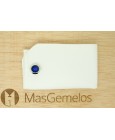 Blue Rounded Edge Square Cufflinks 