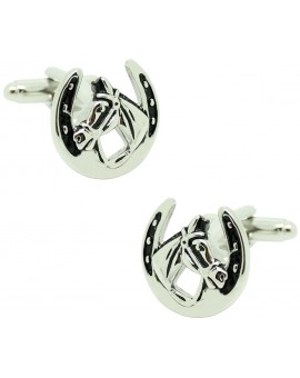 Horse and Horseshoe Cufflinks