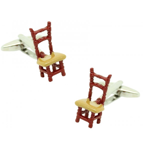 cufflinks flamenco chair brown