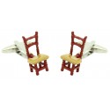 cufflinks flamenco chair brown