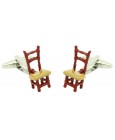 cufflinks flamenco chair brown