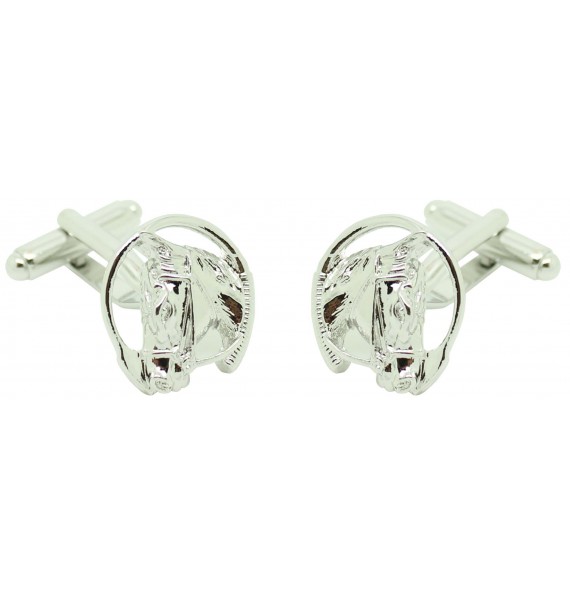 Gemelos para camisa cabeza de caballo fusta 