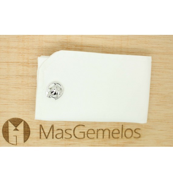 Gemelos para camisa cabeza de caballo fusta 