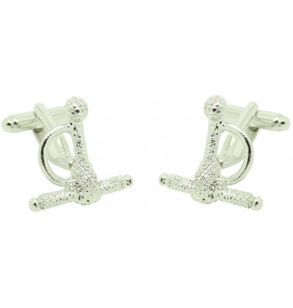 Gemelos para camisa estoque plateado