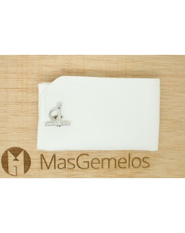 Gemelos para camisa estoque plateado