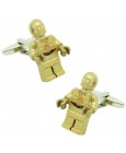 Cufflinks lego C3PO of star wars
