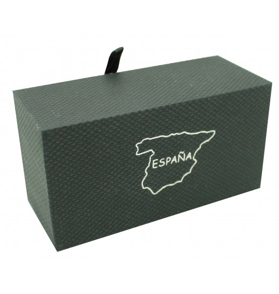 estuche de gemelos bandera España personalizado