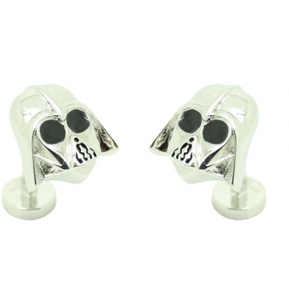 Boutons de manchette de chemise Star Wars plaqués 3D Dark Vador