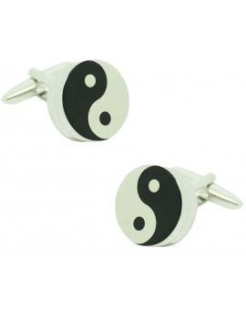 Gemelos para camisa Ying Yang 3D
