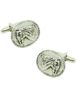 Gemelos para camisa figura de caballo