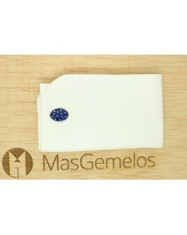 cufflinks blue navy dots