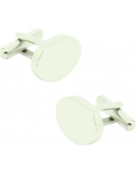 Gemelos para camisa acero ovalado para grabar 