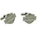 Harley Davidson cufflinks in black