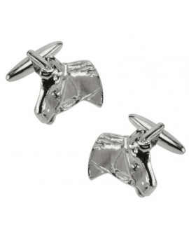 Gemelos para camisa cabeza de caballo arnés