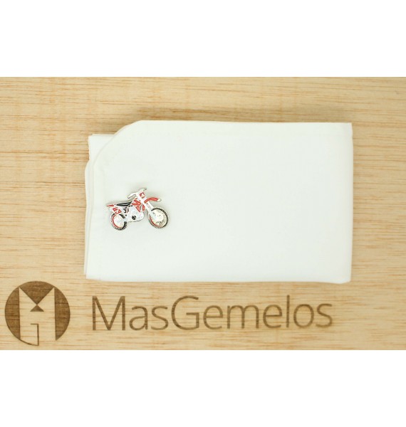 Gemelos para camisa de Moto cross roja
