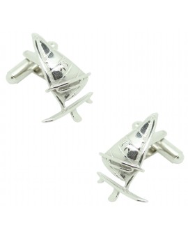 cufflinks of surfing silver plated