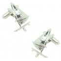 Gemelos para camisa Windsurf plateada