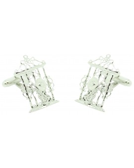 Cufflinks for shirt Grilles with hat and guitar 2