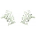Cufflinks for shirt Grilles with hat and guitar