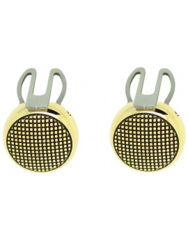 Cubrebotones redondo puntos - dorado 2