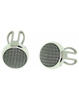 cover button roundel with dots - golden