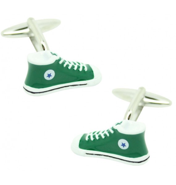 Gemelos para camisa zapatillas converse Verde botella