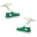 Gemelos para camisa zapatillas converse Verde botella