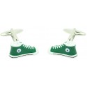 cufflinks of converse in green bottle